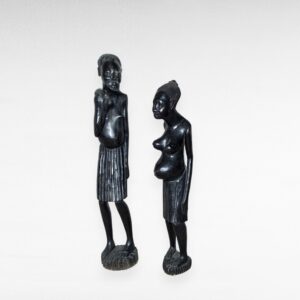 Antikvarinė Afrikos skulptūrų pora