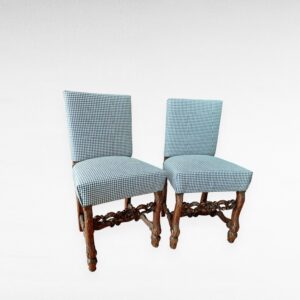 Baroko stiliaus ąžuolinės kėdės