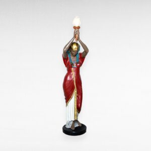 Pastatomas Egipto moters figūrinis šviestuvas