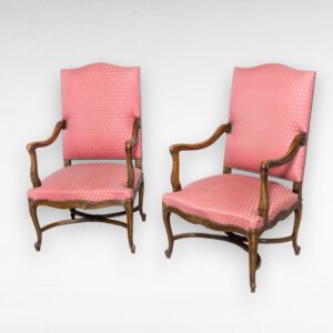 Prancūziški Louis XV stiliaus foteliai