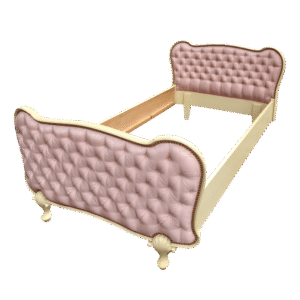 Louis XV stiliaus viengulė lova