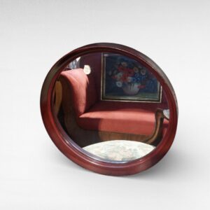 Vintažinis apvalus veidrodis