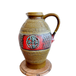 Vintažinė Fat Lava stiliaus vaza