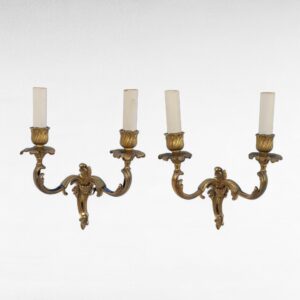 Žalvariniai sieniniai šviestuvai 2 vnt