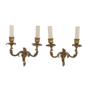 Žalvariniai sieniniai šviestuvai 2 vnt