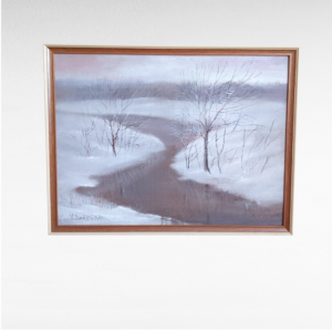 V. Morkūno tapytas žiemos peizažas